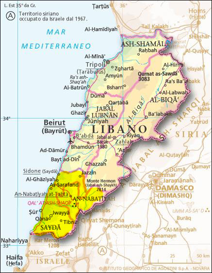 mappa_del_libano