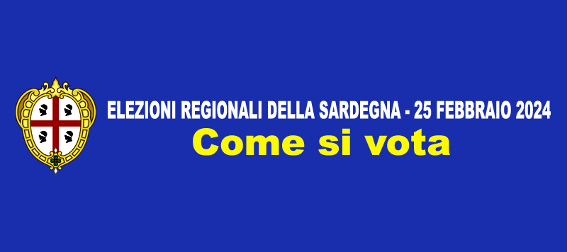 Elezioni in Sardegna 2024. Come si vota