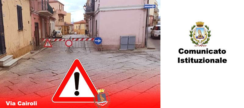 La Maddalena. A causa del crollo di un tetto, chiusa via Cairoli per ragioni di sicurezza