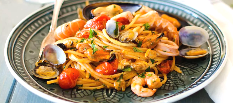 Il Piatto del giorno: “Spaghetti ai frutti di mare”
